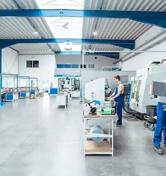 Produktionsgebäude mit einem Sozialgebäude (Büro)
